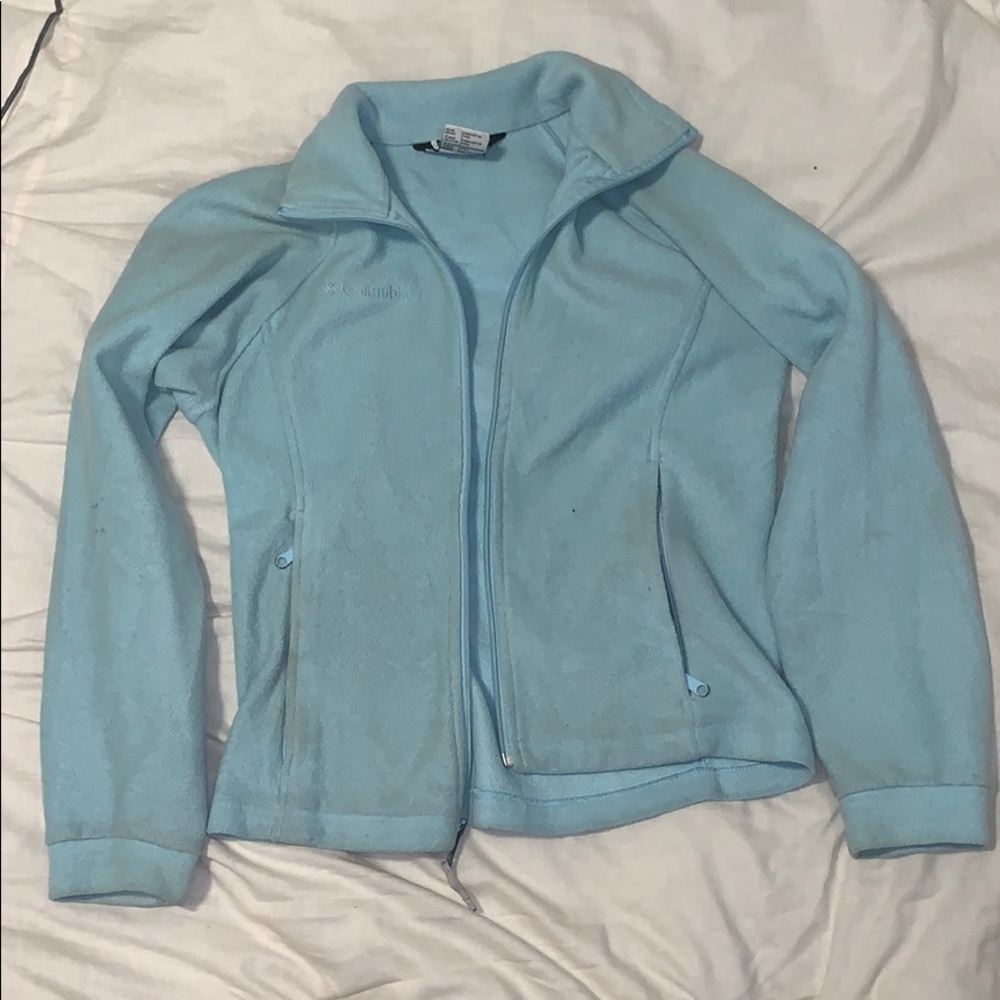 Light blue Columbia fleece jacket